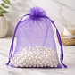 Bolsa Organza Medida 15x20 Cms  Color Morado 12 Unidades - Miniatura 2