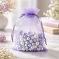 Bolsa Organza Medida 15x20 Cms  Color Morado 12 Unidades - Miniatura 3