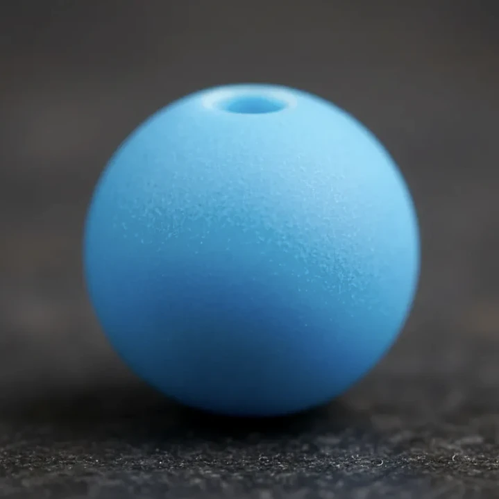Tiras Cuentas De Ceramica Redonda Fluor 10mm Celeste 3 Tiras 3