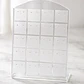 Exhibidor Aros Topitos Acrilico Transparente C/ Blanco 24 Pr - Miniatura 2