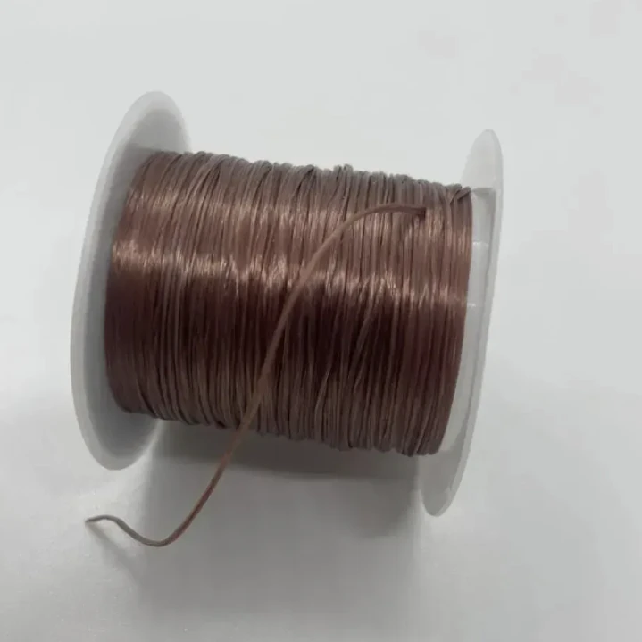 Hilo Elastico Para Pulsera 0.6 Mm Color Café Claro 20 Mtrs 10