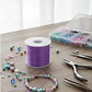 Hilo Elastico Para Pulsera 0.6 Mm Color Lila 20 Mtrs - Miniatura 2