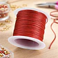 Hilo Encerado  Bisuteria  20 Mtrs  Grosor 1mm Color Rojo 1un - Miniatura 1