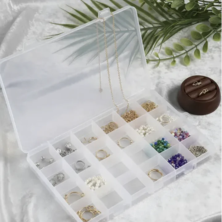 Caja  Organizadora Plastico 24 Compartimento 13x19x2 Cms 1