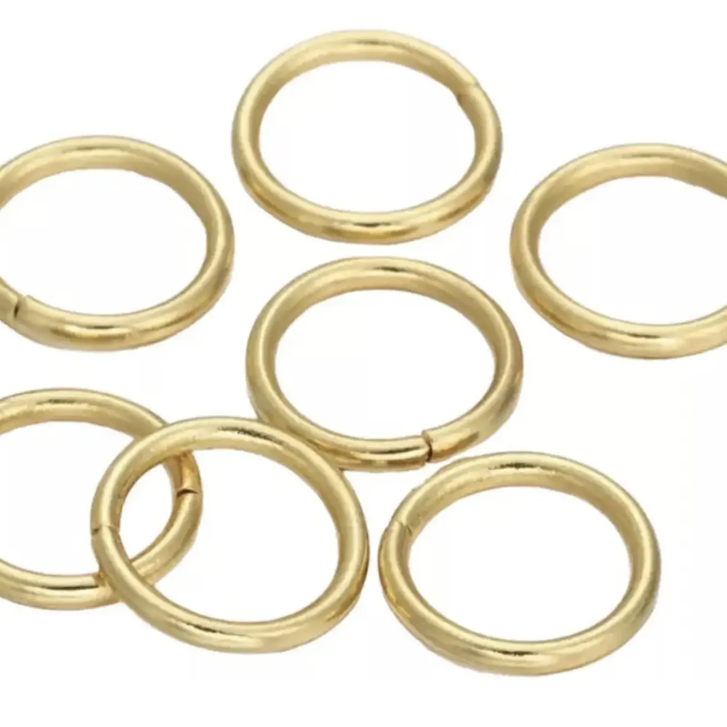 Argolla Union Bisutería Pack 50 Und Color Dorado B3e 14mm 1