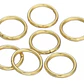 Argolla Union Bisutería Pack 50 Und Color Dorado B3e 14mm - Miniatura 1