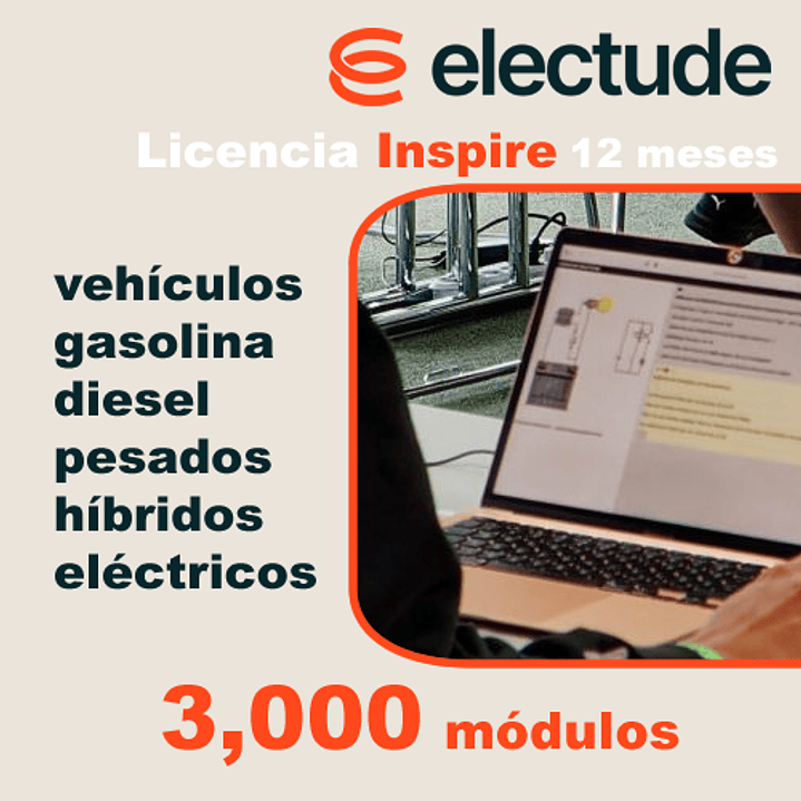 ELECTUDE - Licencia INSPIRE - 12 meses online 1