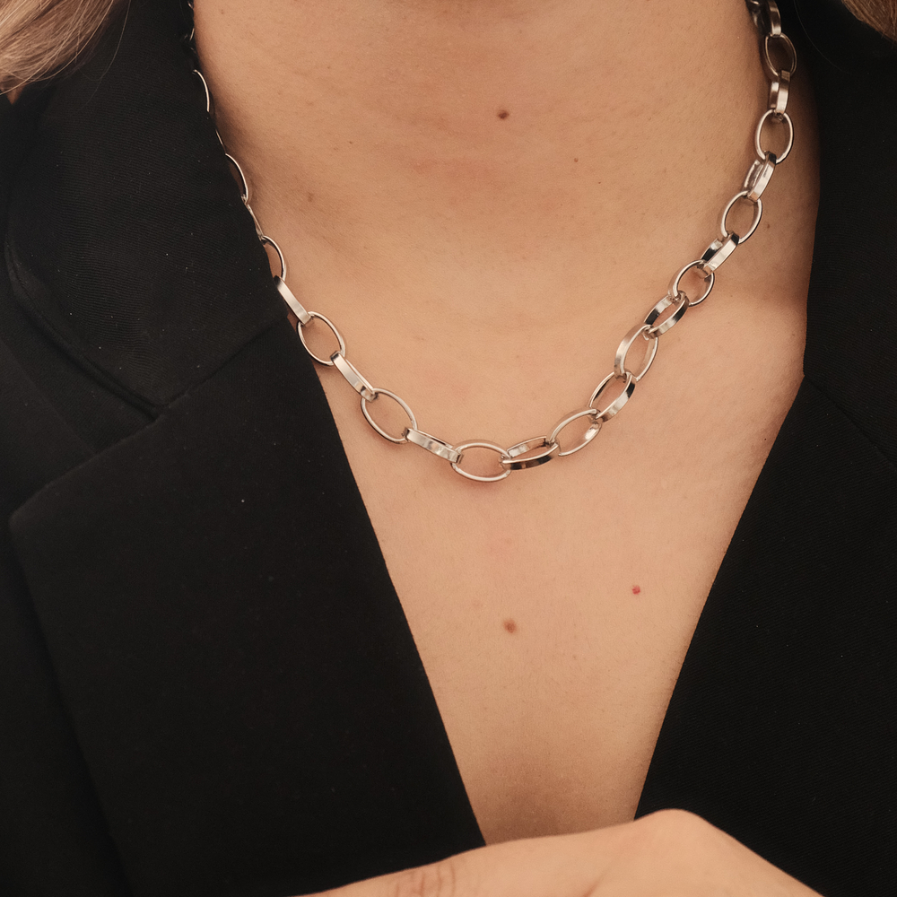 Chocker Eslabones Maxi Silver