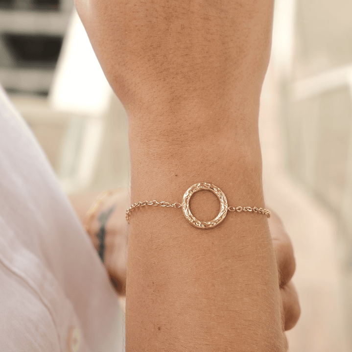 Pulsera Circulo con Textura 2