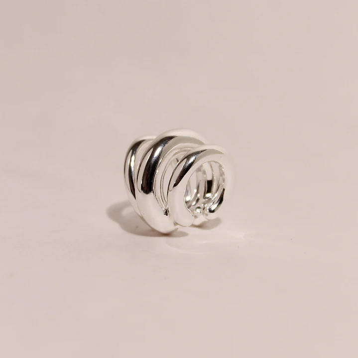 Earcuff Palermo Plateado -Solmare (NUEVO) 3