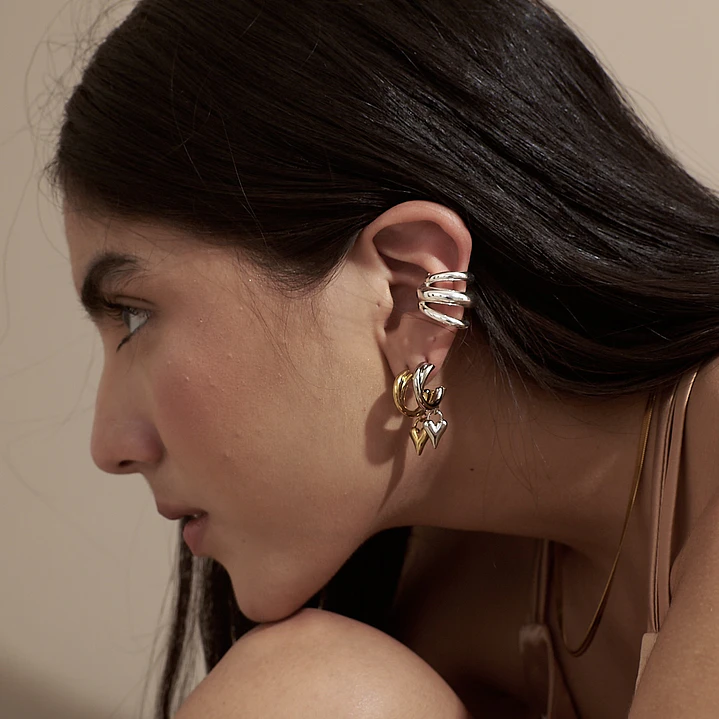 Earcuff Palermo Plateado -Solmare (NUEVO) 2