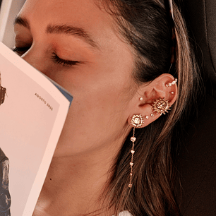 Aretes sol y circones