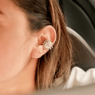Earcuff sol plateado
