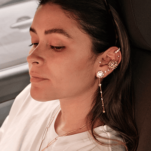 Earcuff diamanti blancos