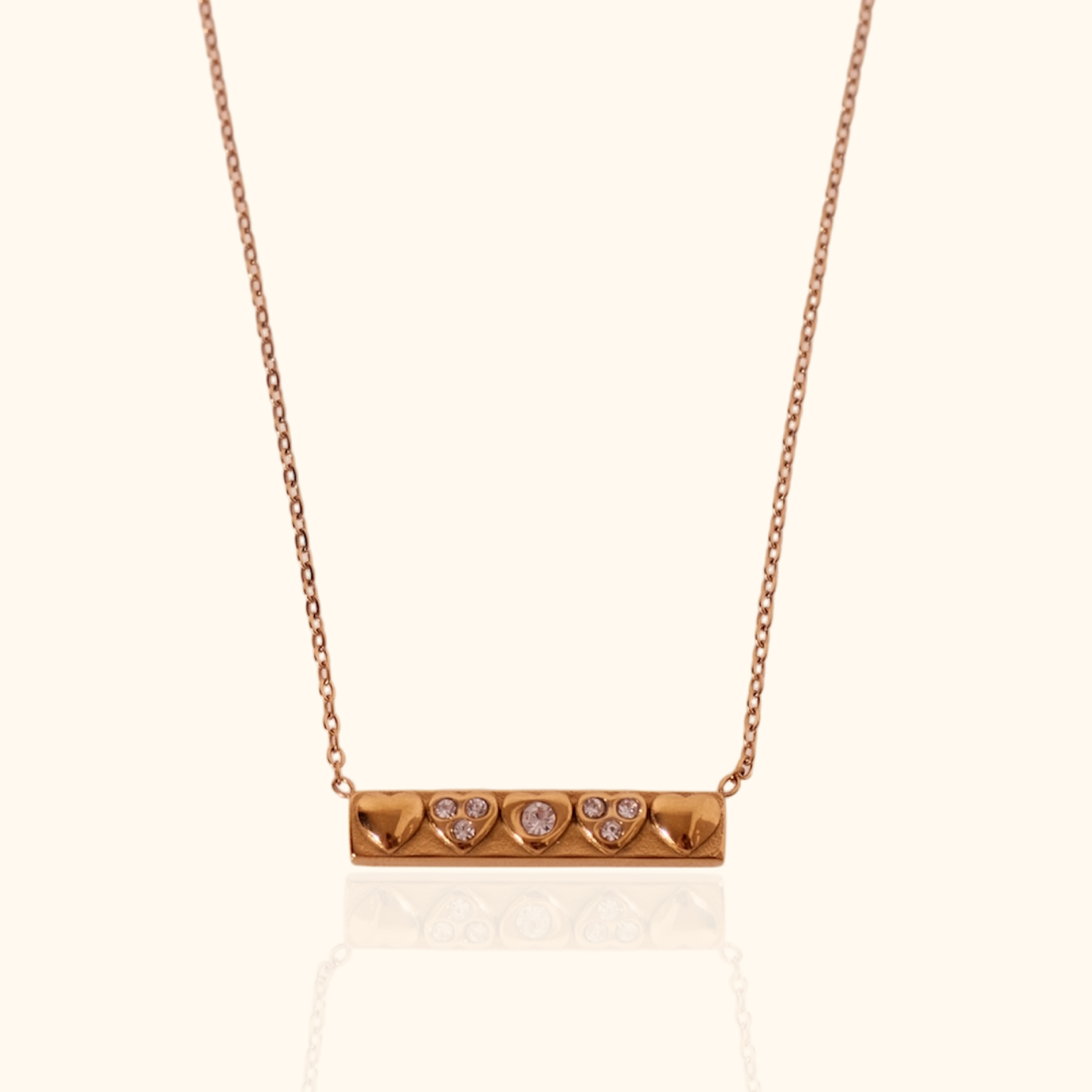 Cadena con lamina circones blancos 1