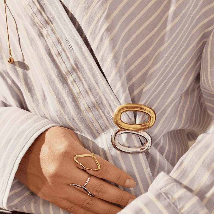 Prendedor Aura Plateado 2