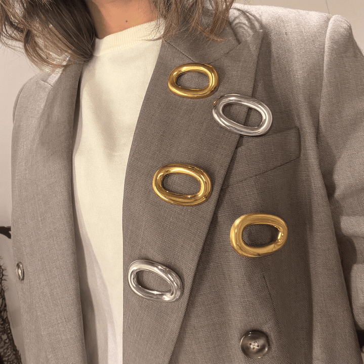 Prendedor Aura Plateado 3