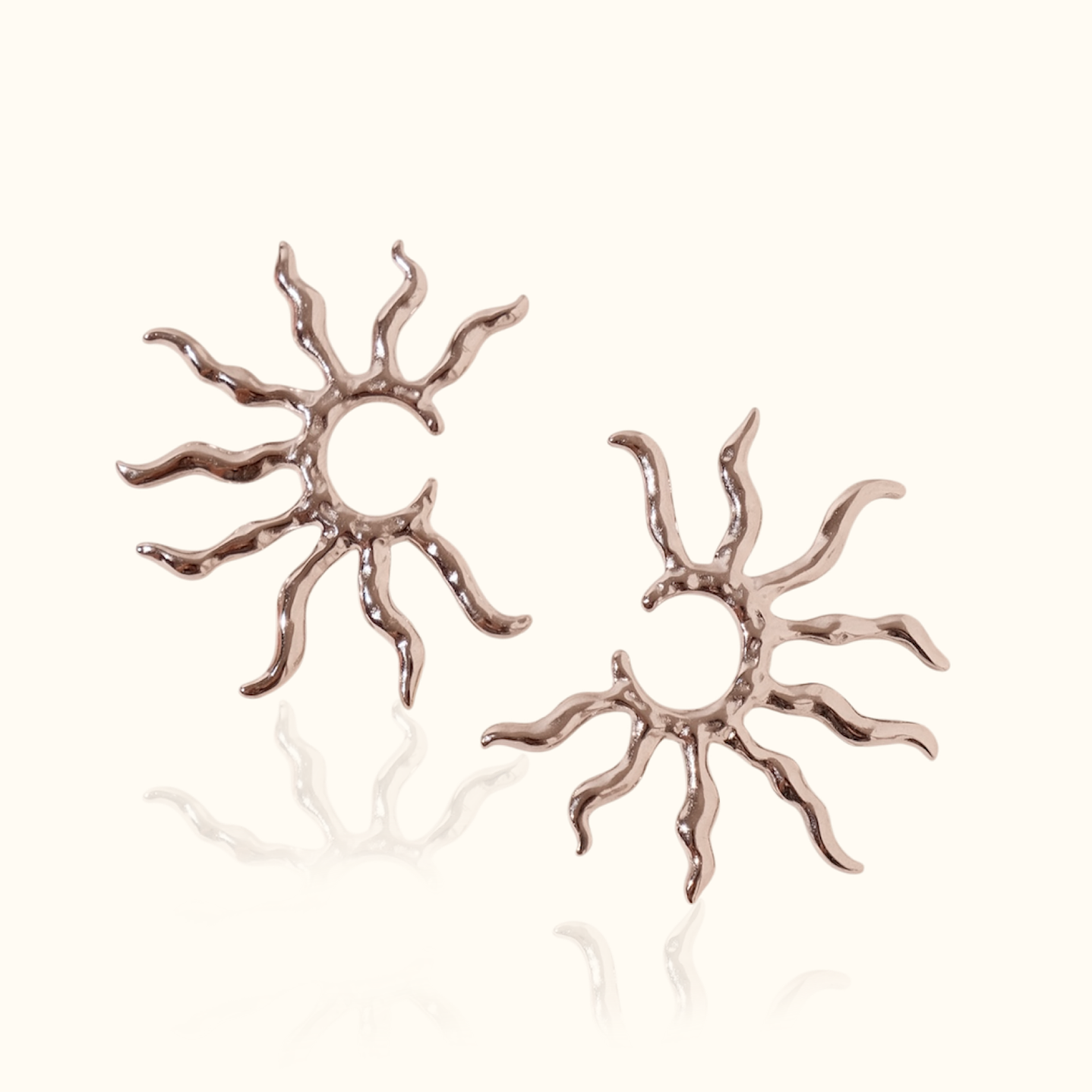 Aretes Solar Plateado - Astra 1