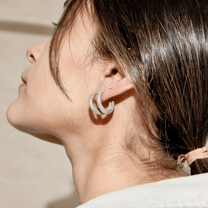 Hoops Amalfi plateados - Astra 2