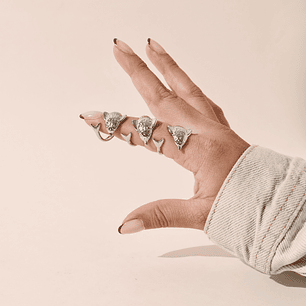 Anillo Marea Plateado - Astra