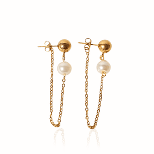Aretes Santa Cruz Blancos - Summer Pearl
