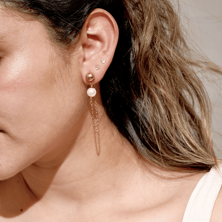 Aretes Santa Cruz Blancos - Summer Pearl 2