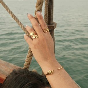 Anillo Siena Dorado -Solmare (NUEVO)