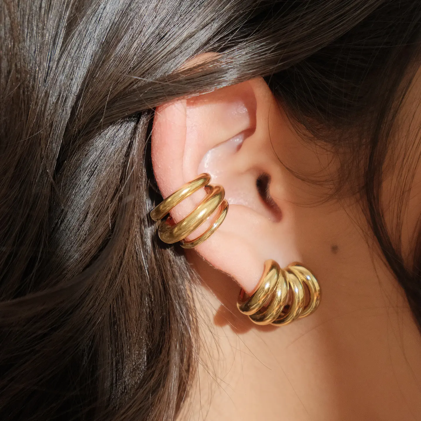 Earcuff Palermo dorado- Solmare (NUEVO) 2