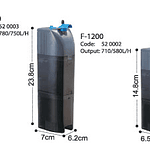 Filtro Interno Dophin Serie F2000 750 litros/hora