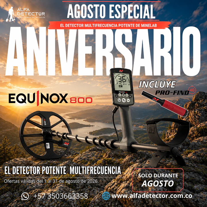 Detector de Metales Minelab Equinox 800 1