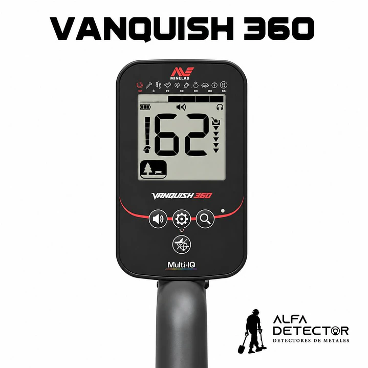 Detector de Metales Minelab VANQUISH 360 Multi-IQ 3
