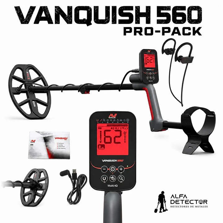 Detector de Metales Minelab Minelab VANQUISH 560 Pro Pack Multi-IQ 2