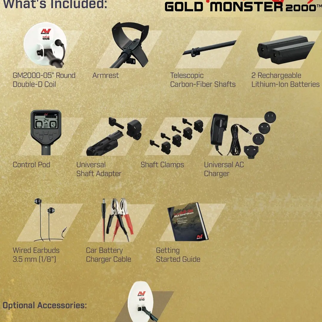 Detector de Metales Minelab Gold Monster 2000 6
