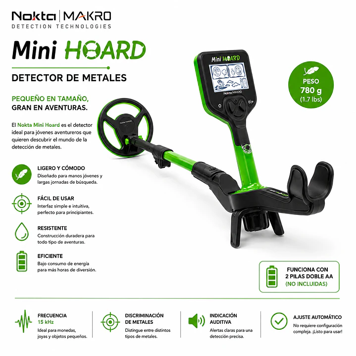 Detector de Metales Nokta Makro Mini Hoard 2