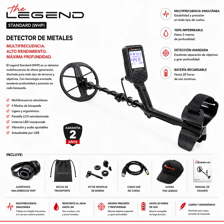 Detector de Metales Nokta Makro Legend Standard (WHP) 2