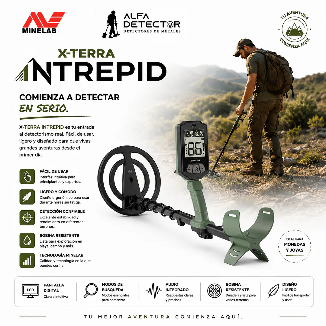 Detector de Metales Minelab X-TERRA Intrepid | Ideal para Principiantes 6