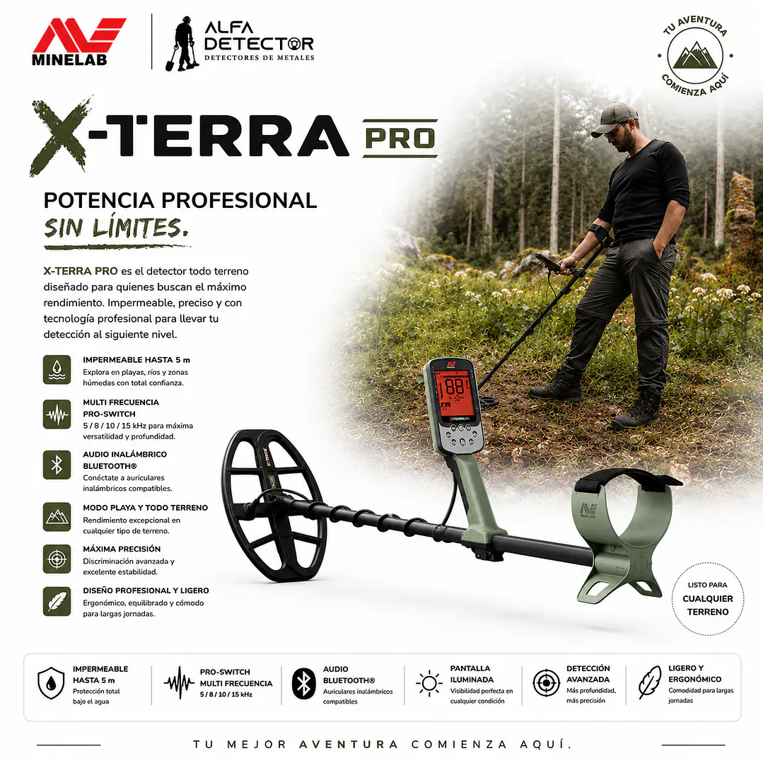 Detector de Metales Minelab X-Terra Pro 2