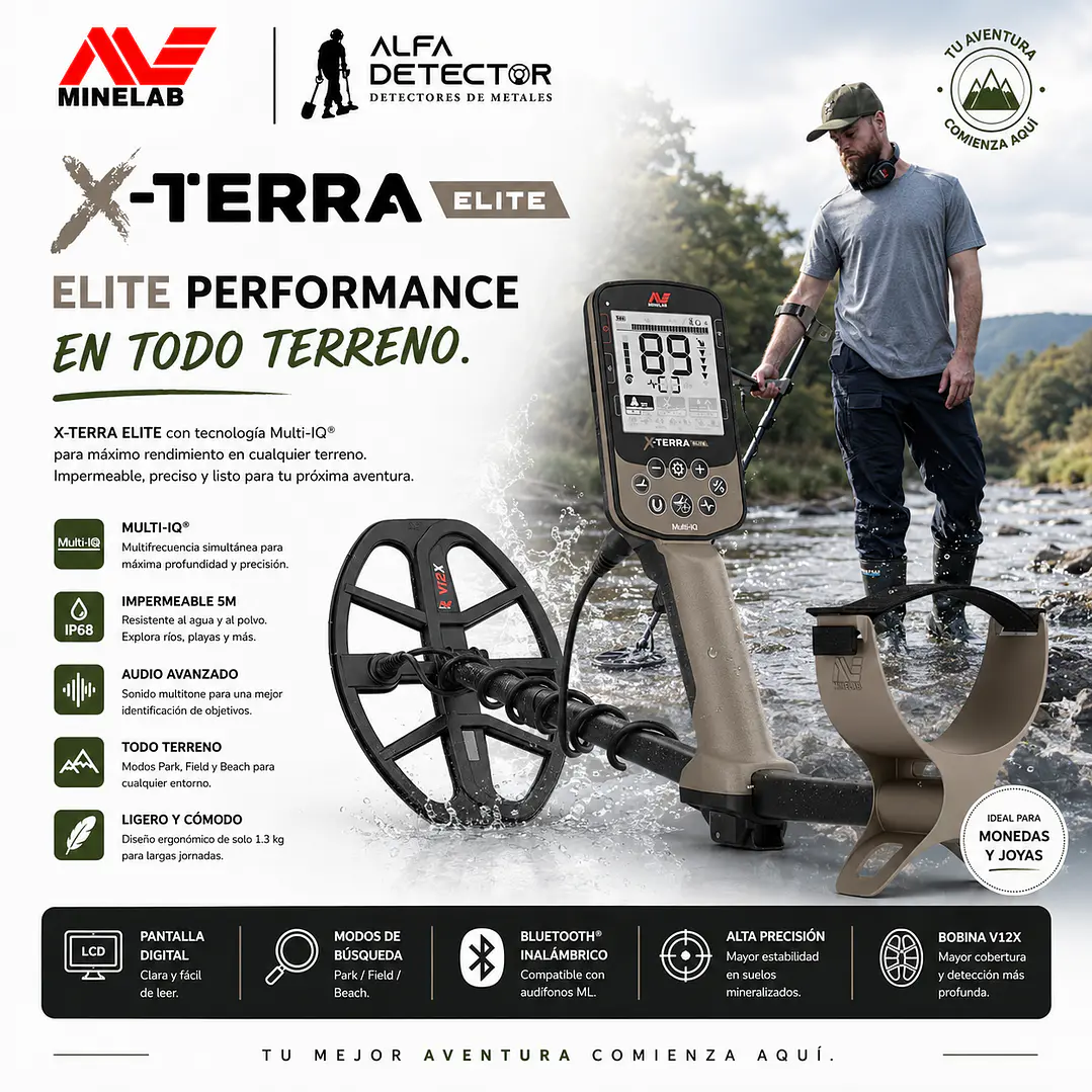 Detector de Metales Minelab X-Terra Elite 2