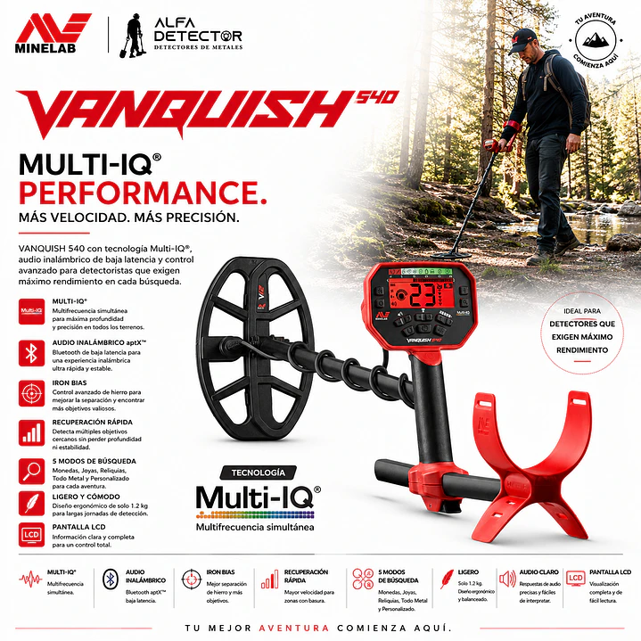 Detector de Metales Minelab Vanquish 540 2