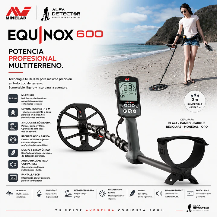 Detector de Metales Minelab Equinox 600 2