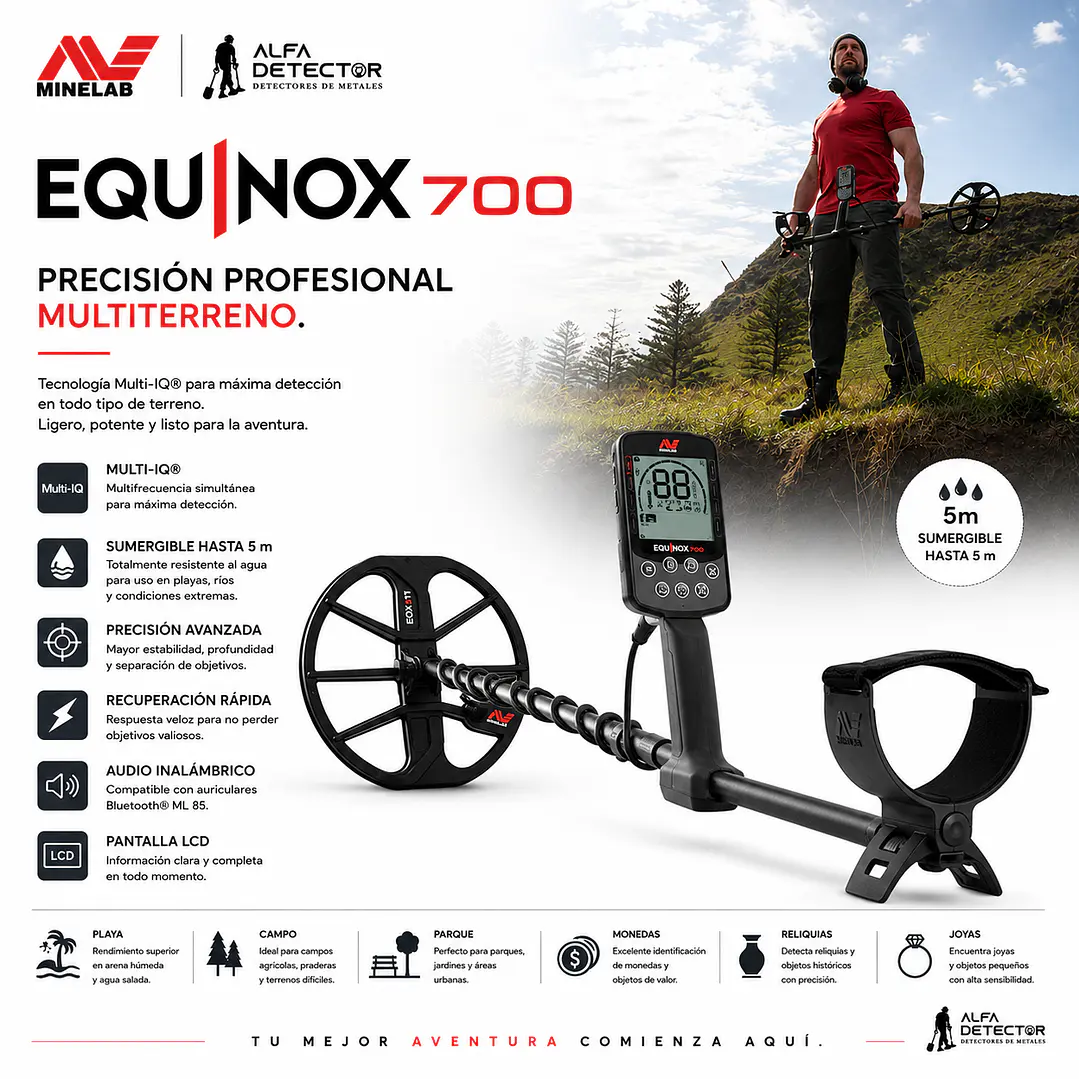 Detector de Metales Minelab Equinox 700 2