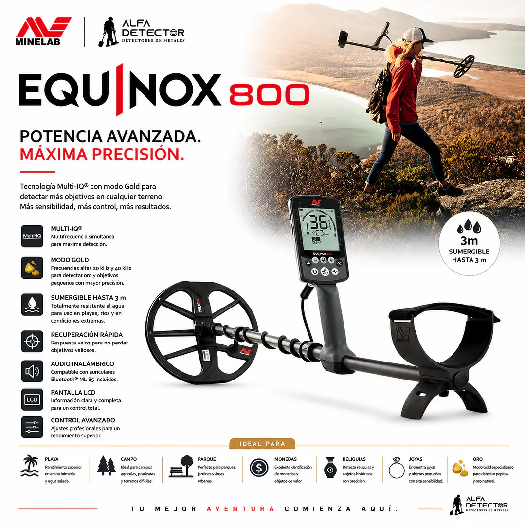 Detector de Metales Minelab Equinox 800 2