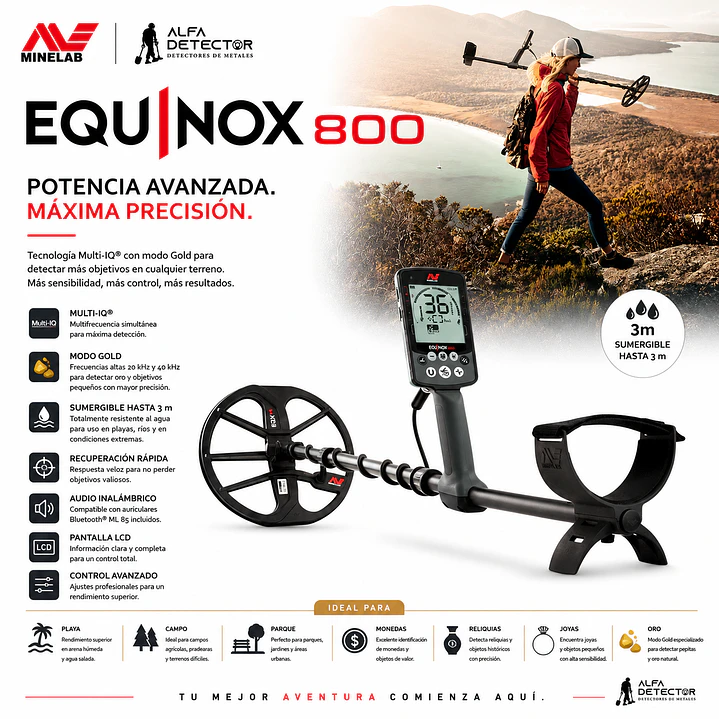 Detector de Metales Minelab Equinox 800 2