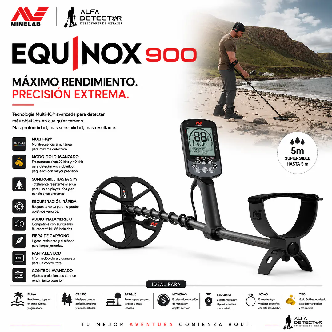 Detector de Metales Minelab Equinox 900 2