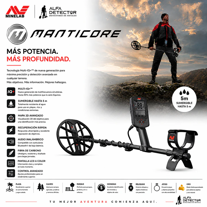 Detector de Metales Minelab Manticore 2