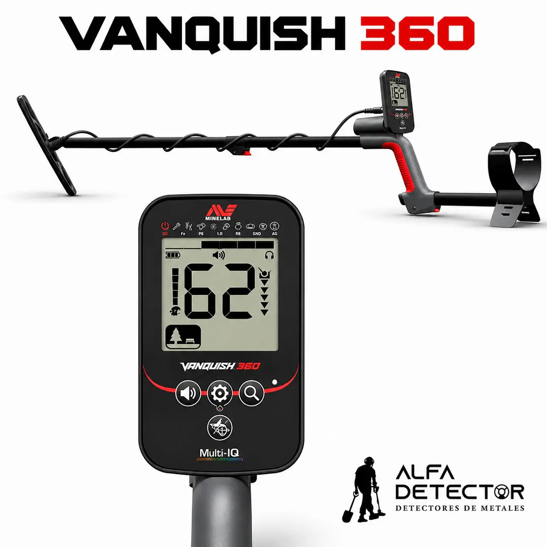 Detector de Metales Minelab VANQUISH 360 Multi-IQ 7
