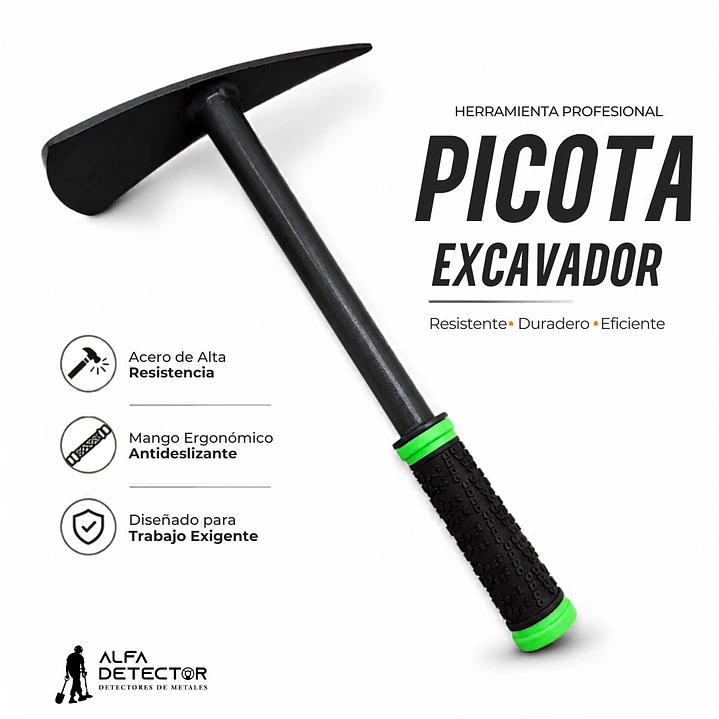 Picota Excavadora para Detección de Metales | Acero Reforzado 5