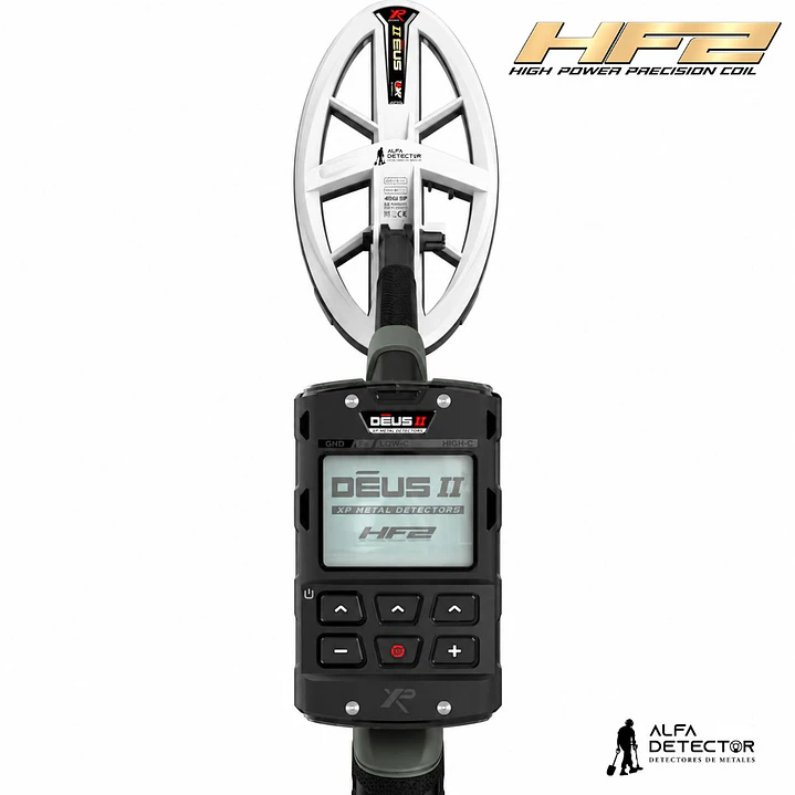 XP Bobina HF2 Elíptica FMF para DEUS II | Alta Frecuencia 9-120 kHz 5