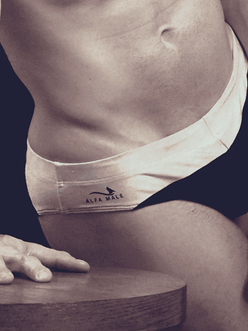 Swim Brief - B&W Asymmetric