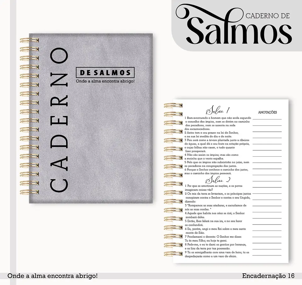 CADERNO DE SALMOS MASCULINO 1